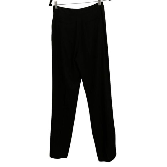 Tory Burch Women’s Black Trousers Slack with Satin Side Stripes Side Zipper 2 - Picture 1 of 8
